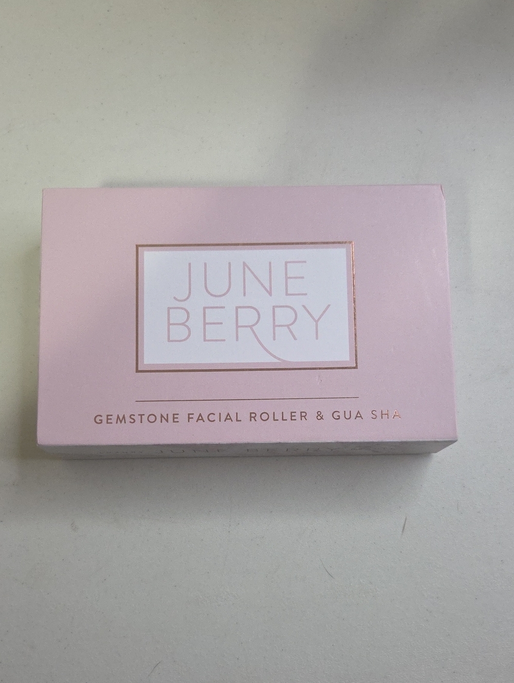 Pink Gemstone Facial Roller & Gua Sha